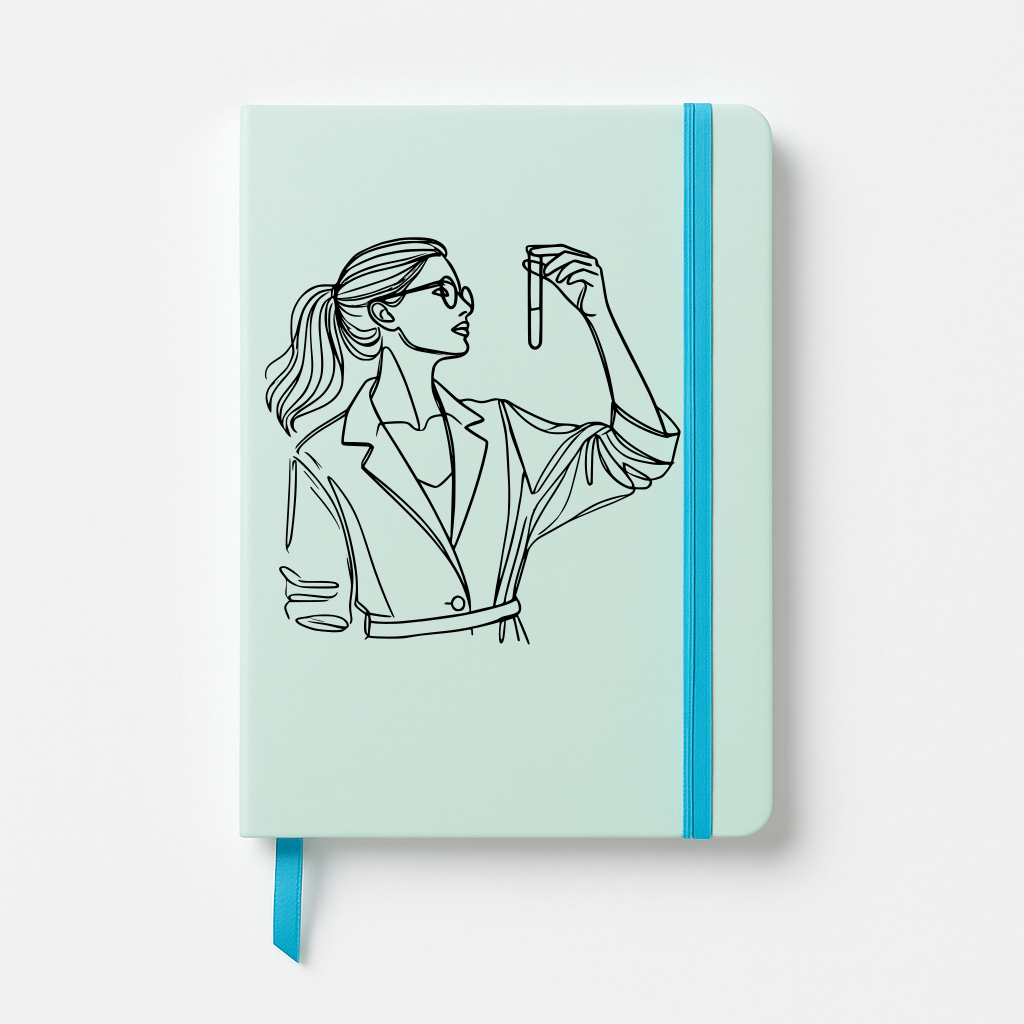 Cuaderno Científico Mujer Tubo Personalizado
