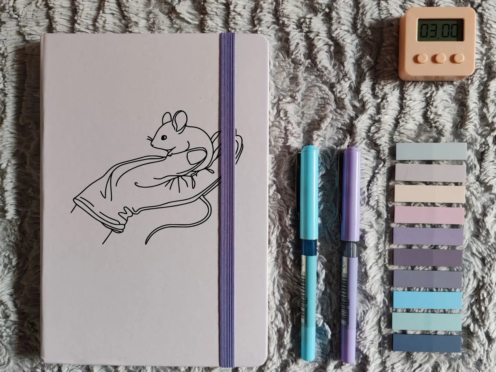 Cuaderno Floral Lila Pastel Personalizado - Tecnicos de Laboratorio